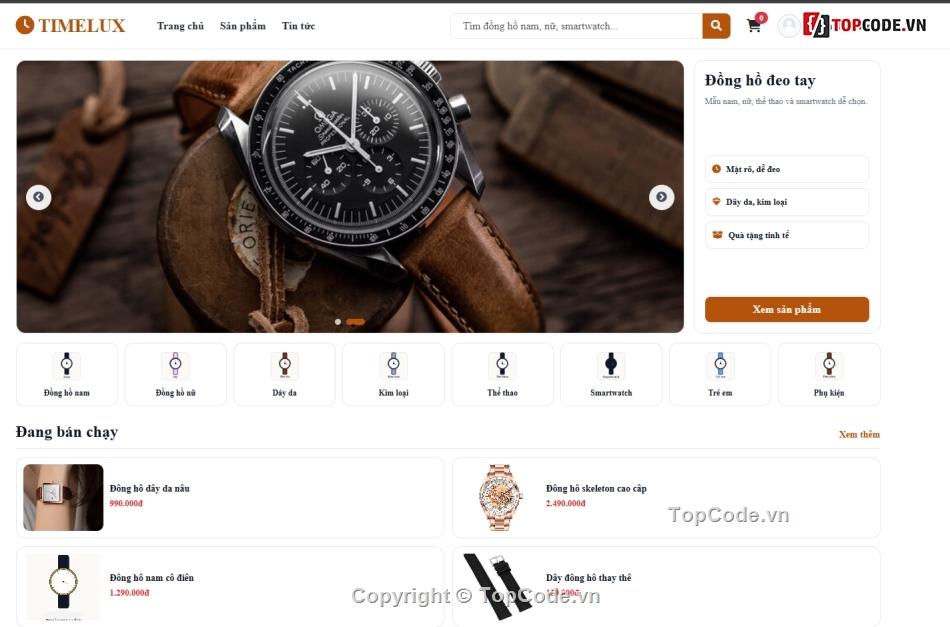 web bán đồng hồ,đồ án web,bán đồng hồ